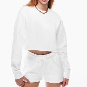 Aritzia TNA White Sweatshirt